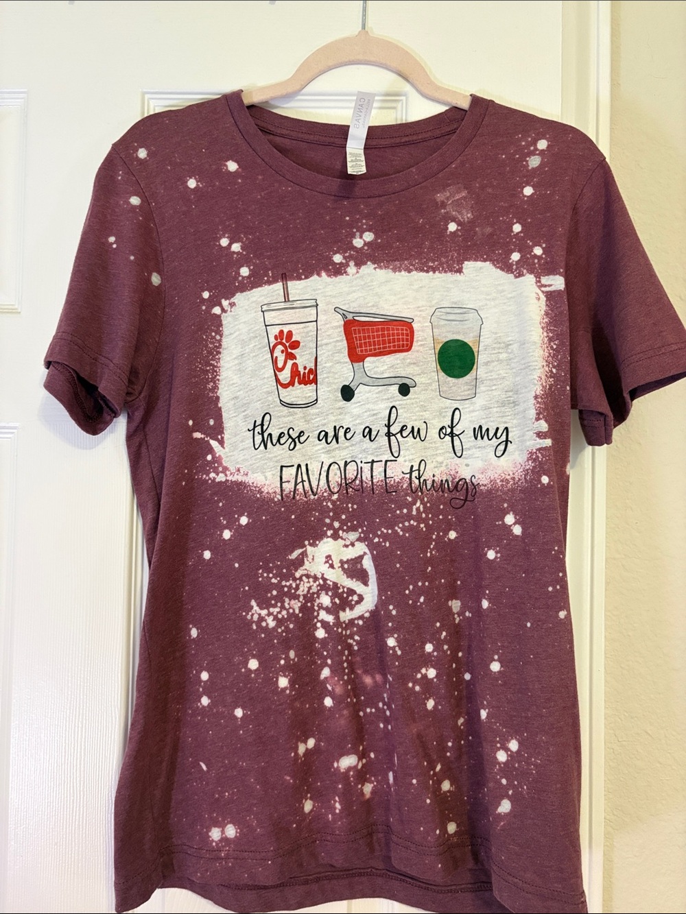 Favorite Things Graphic Tee - Maroon